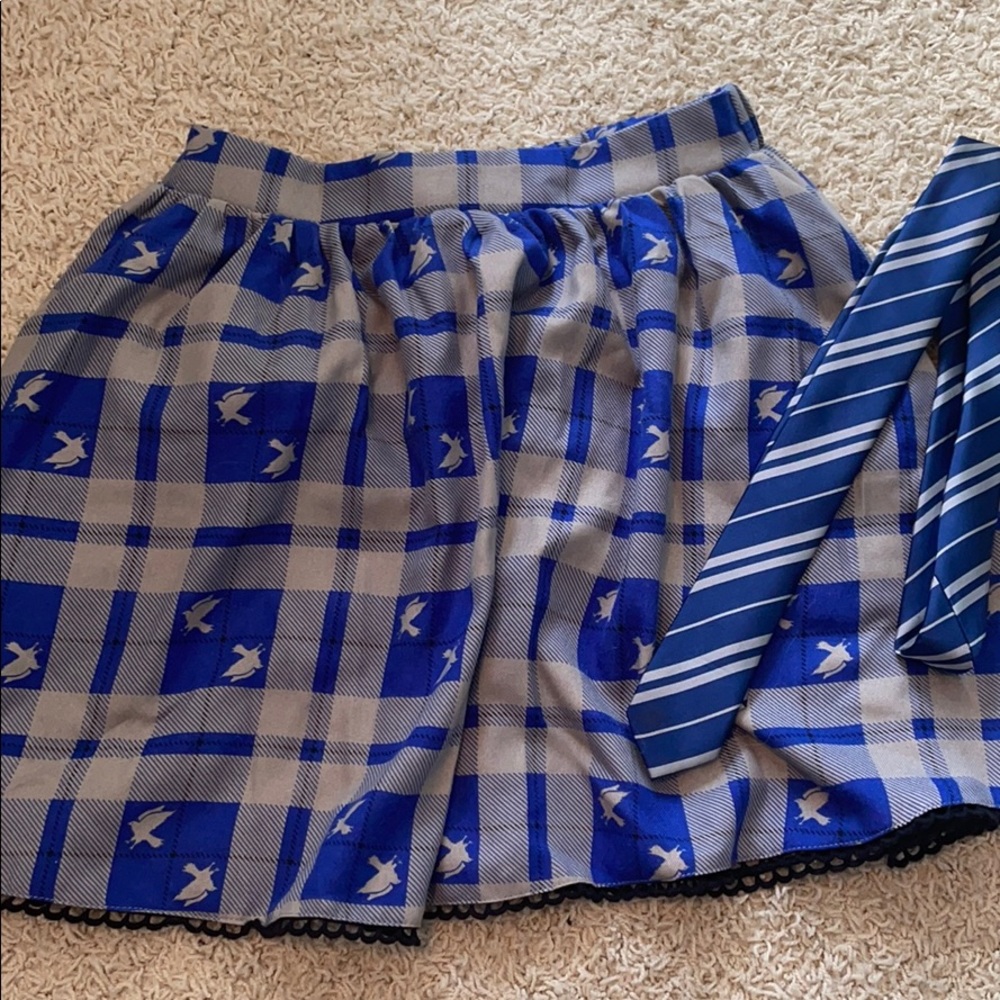 Ravenclaw skirt and tie